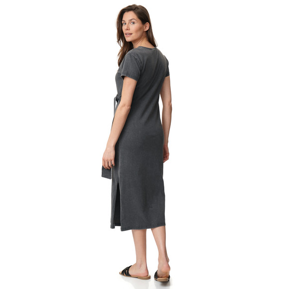 Damen Midi-Kleid mit Knoten-Detail