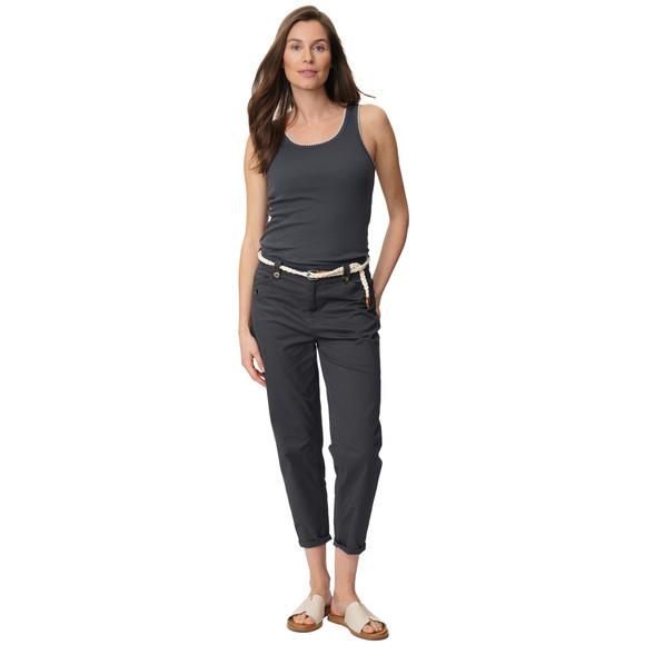 Damen Top mit Rippstruktur