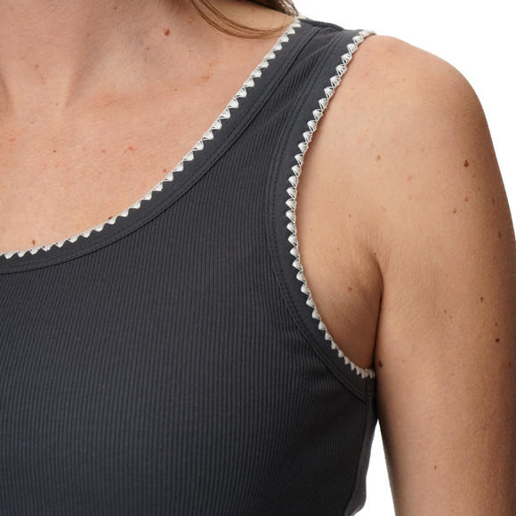 Damen Top mit Rippstruktur