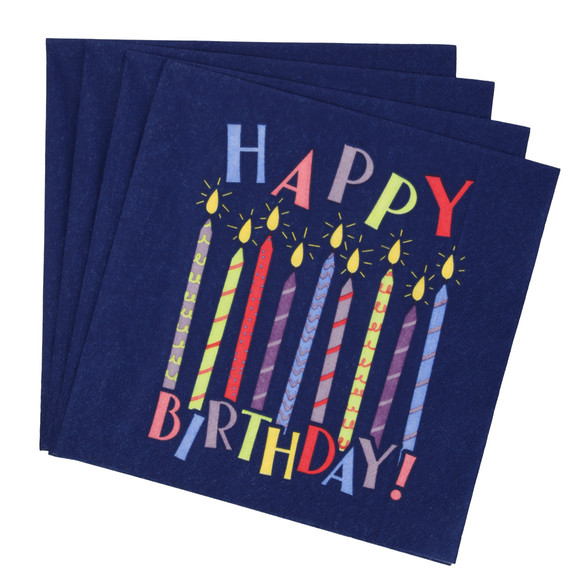 20 Servietten mit Geburtstagsmotiv