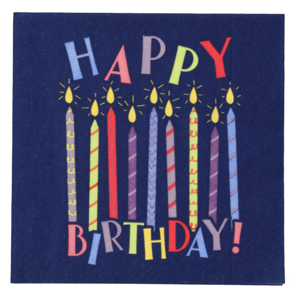 20 Servietten mit Geburtstagsmotiv