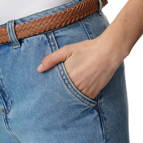 Damen Hose mit Zopf-Gürtel