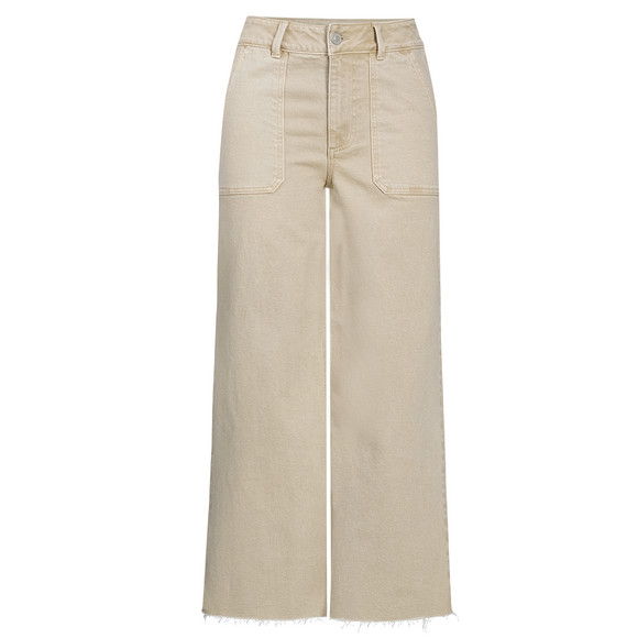 Damen Culotte in Denim-Optik beige