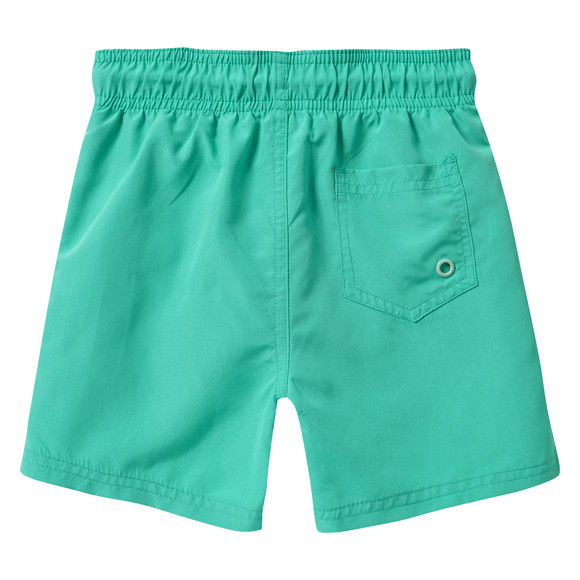 Jungen Badeshorts mit gummiertem Badge
