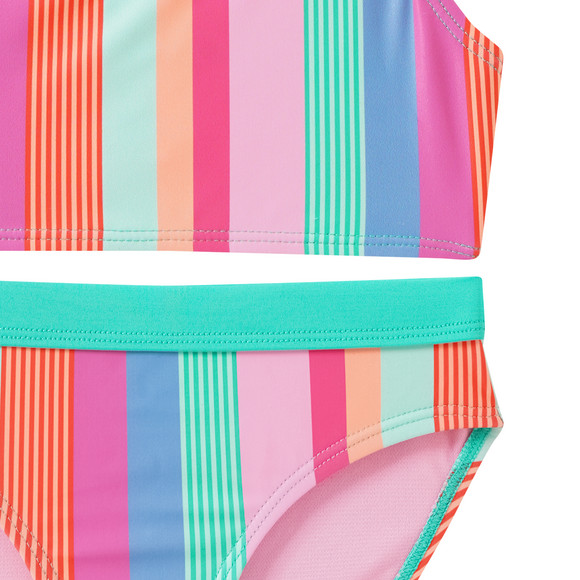 Mädchen Bikini mit bunten Streifen