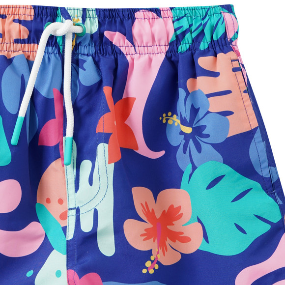 Jungen Badeshorts im Tropical-Look