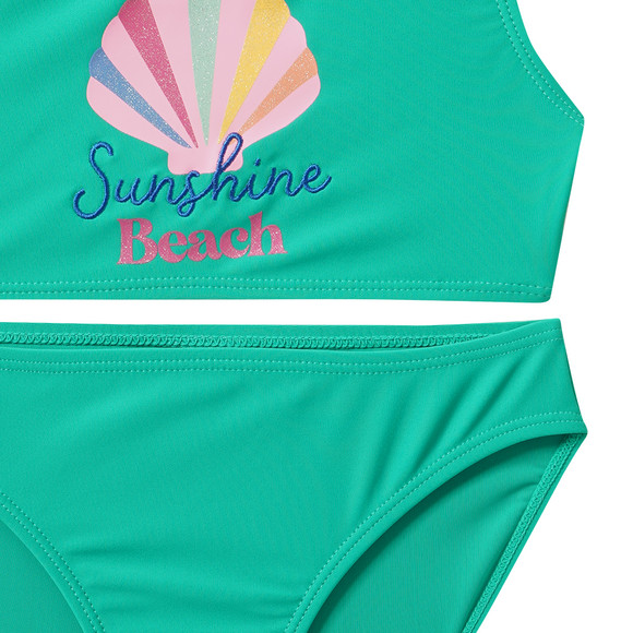 Mädchen Bikini mit bunten Trägern