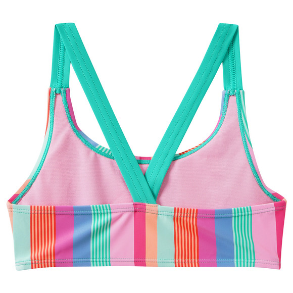 Mädchen Bikini mit bunten Streifen