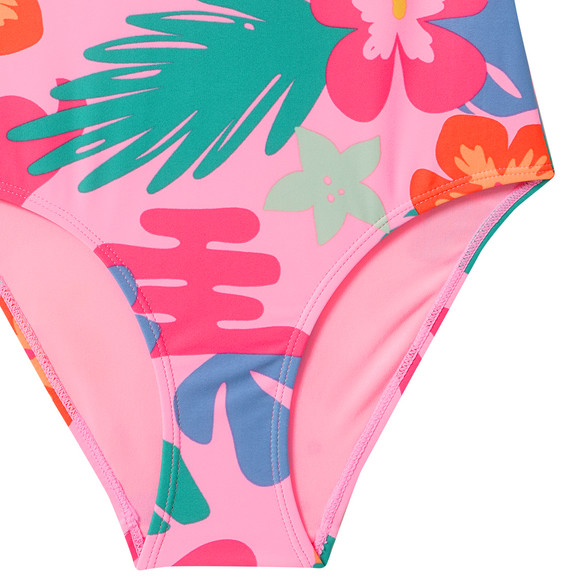Mädchen Badeanzug im Tropical-Look