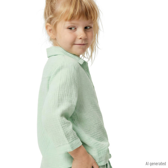 Mädchen Musselin-Bluse aus Bio-Baumwolle