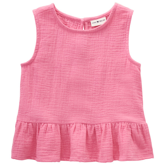 Mädchen Musselin-Top aus Bio-Baumwolle pink