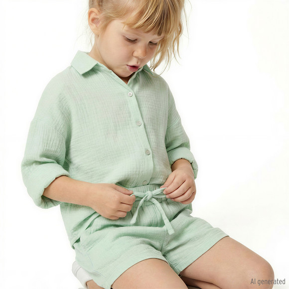 Mädchen Musselin-Shorts aus Bio-Baumwolle