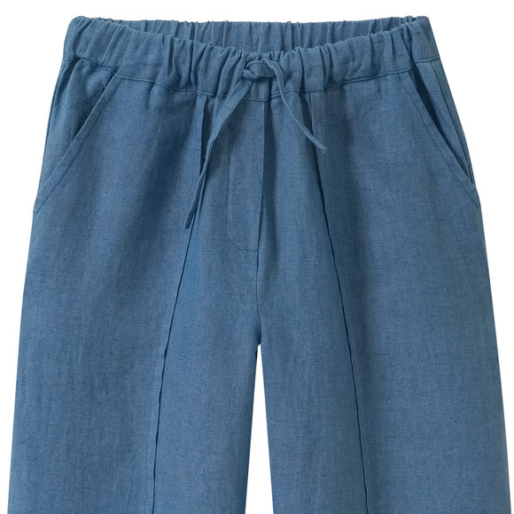 Mädchen Leinen-Hose mit Tunnelzug