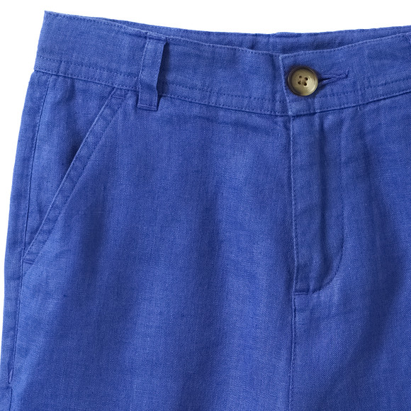 Jungen Leinen-Shorts in Unifarben