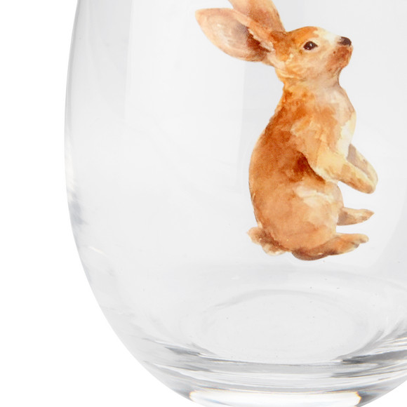 Drinkglas met haasmotief