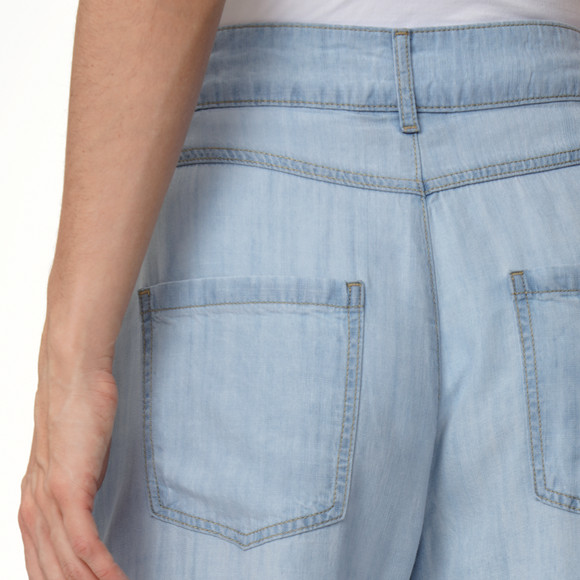 Damen Wide-Leg-Hose mit Knopfleiste