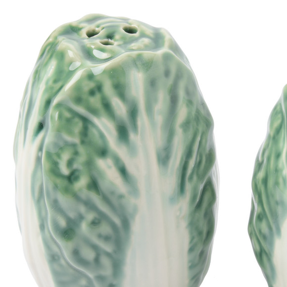 Zout- en peperstrooier in koolontwerp