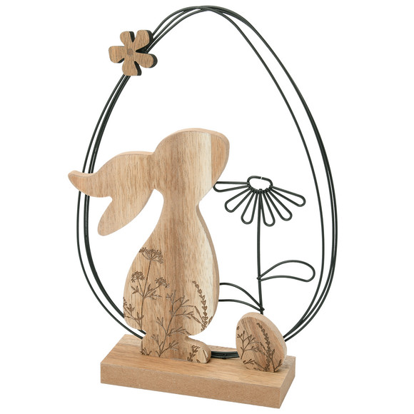 Decoratieve haas gemaakt van hout