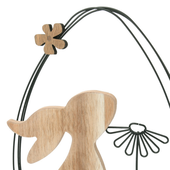 Decoratieve haas gemaakt van hout