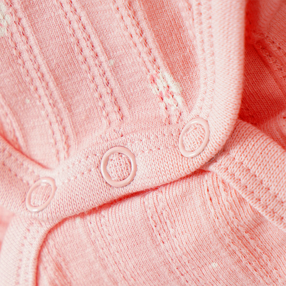 Baby Kurzarmbody mit Rippstruktur