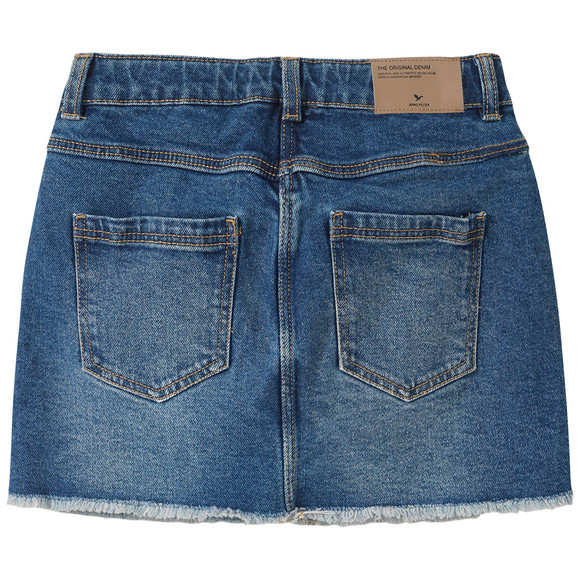Mädchen Jeansrock mit Used-Details