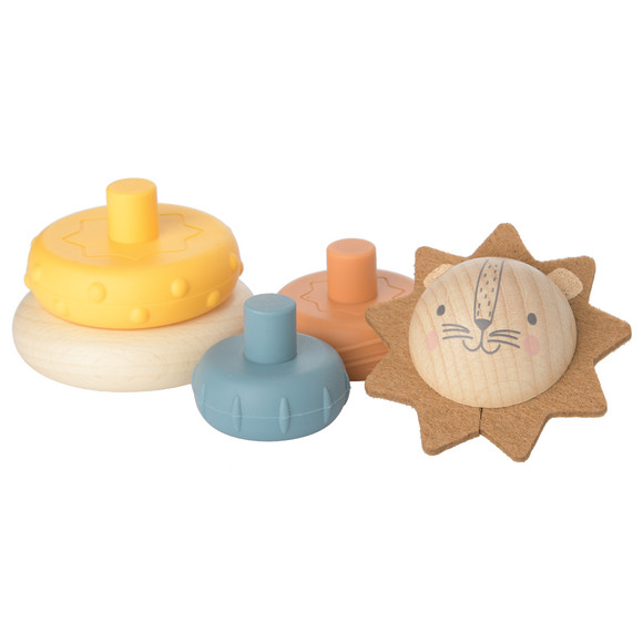 Steckturm aus Holz und Silikon