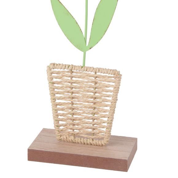 Decostandaard Bloem met keramische bloesem