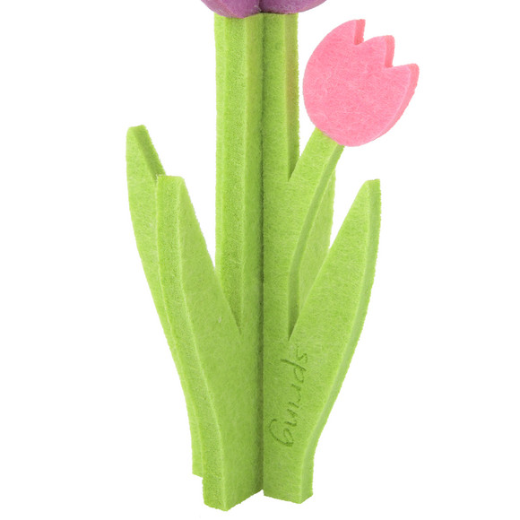 Decoratieve tulp van vilt