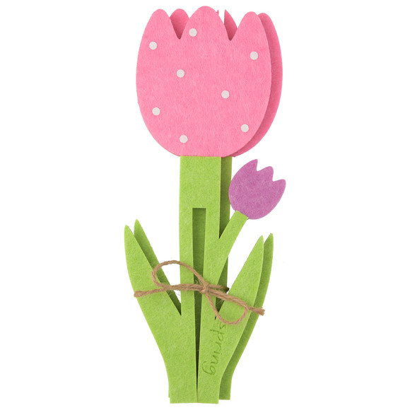Deko-Tulpe aus Filz