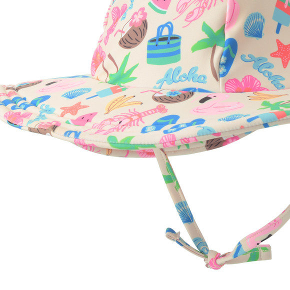 Mädchen UV-Badehut  mit Allover-Print UPF60