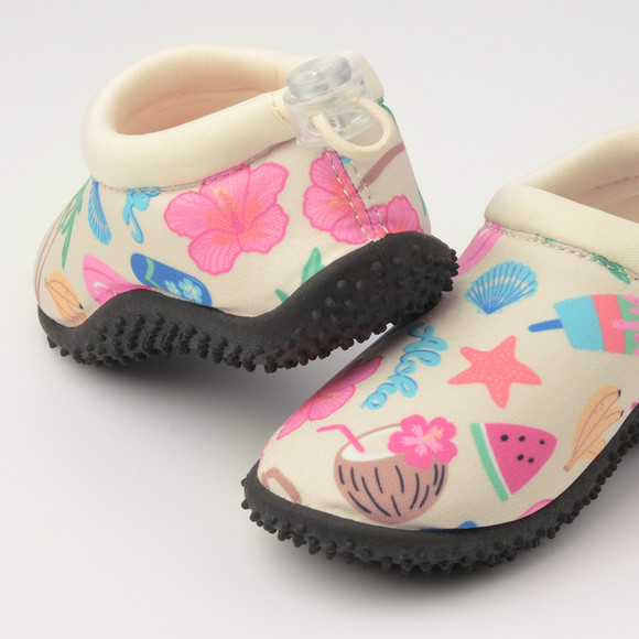 Baby Badeschuhe mit sommerlichen Motiven