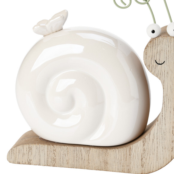Deko-Schnecke mit Keramikhaus