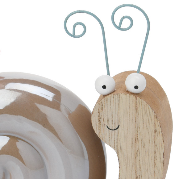 Deko-Schnecke mit Keramikhaus