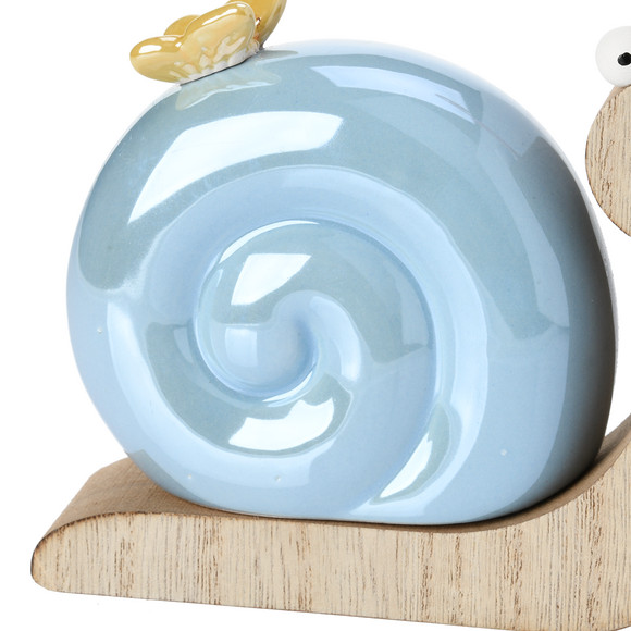 Deko-Schnecke mit Keramikhaus