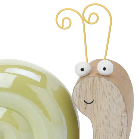 Deko-Schnecke mit Keramikhaus