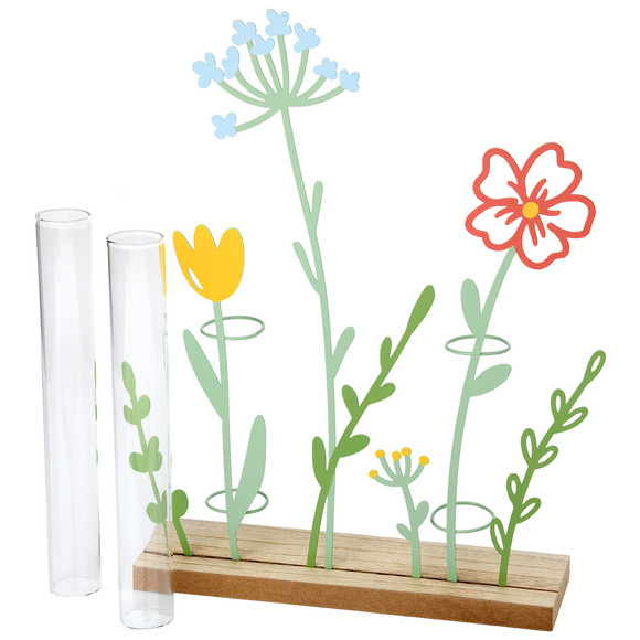 Decoratieve houder met bloemendetails