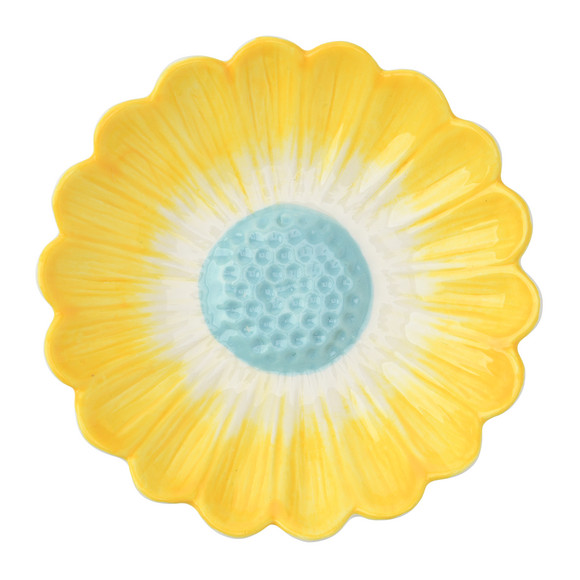 Kleine decoratieve schaal met bloemenmotief