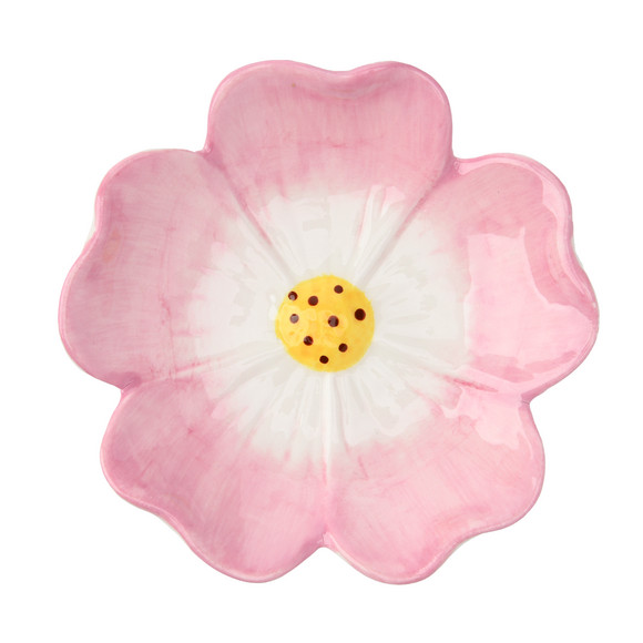 Kleine decoratieve schaal met bloemenmotief