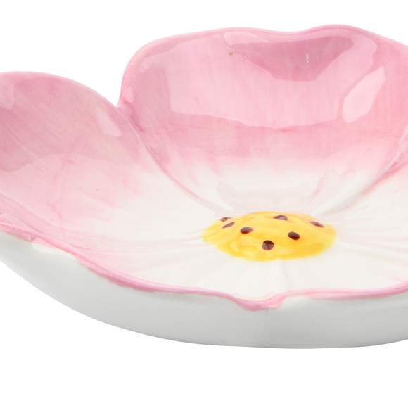 Kleine decoratieve schaal met bloemenmotief