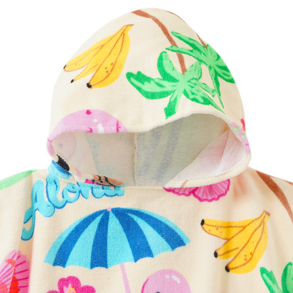 Kinder Badeponcho mit sommerlichen Motiven