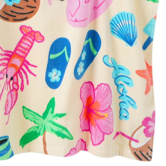 Kinder Badeponcho mit sommerlichen Motiven