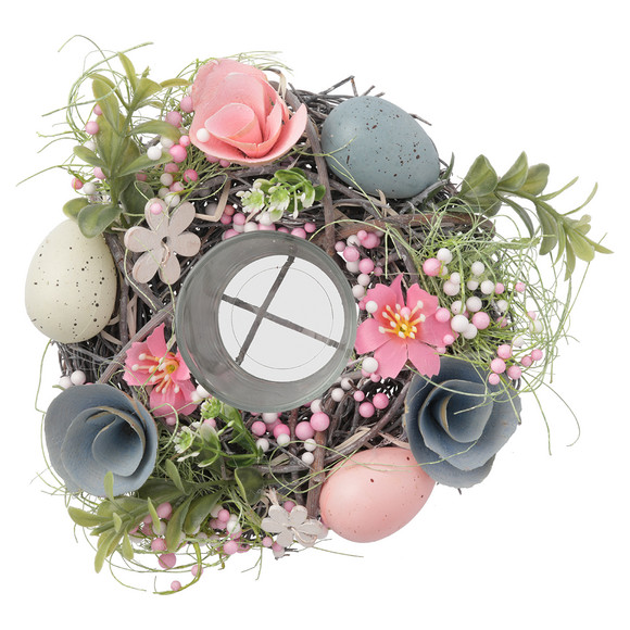 Deko-Kranz mit Teelichthalter