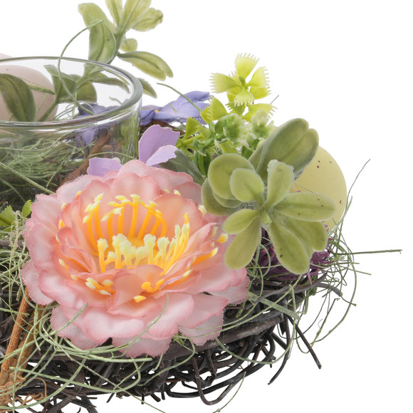 Deko-Kranz mit Teelichthalter