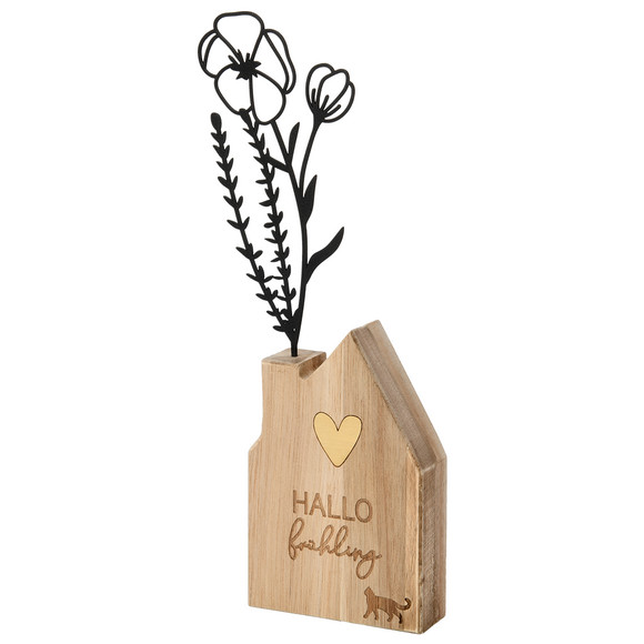 Deko-Aufsteller Haus natur