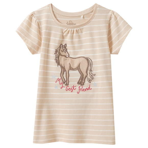 Mädchen T-Shirt mit Pferde-Motiv