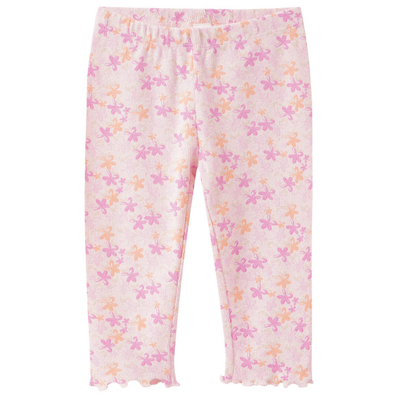 Mädchen Capri-Leggings mit Allover-Print hellrosa