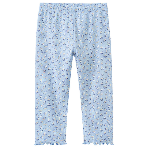 Capri-legging voor meisjes lichtblauw