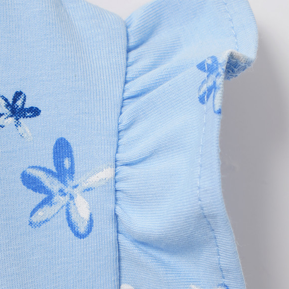 Meisjesjurk met all-over patroon