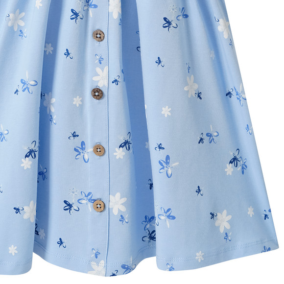 Meisjesjurk met all-over patroon