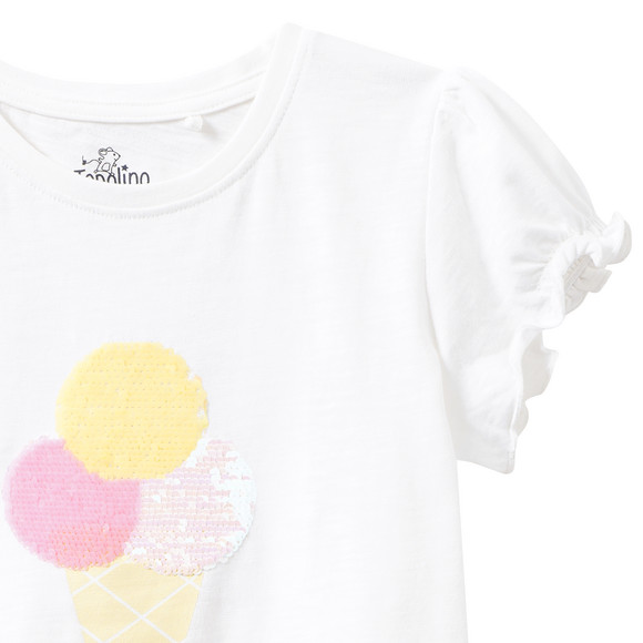 Mädchen T-Shirt mit Wendepailletten
